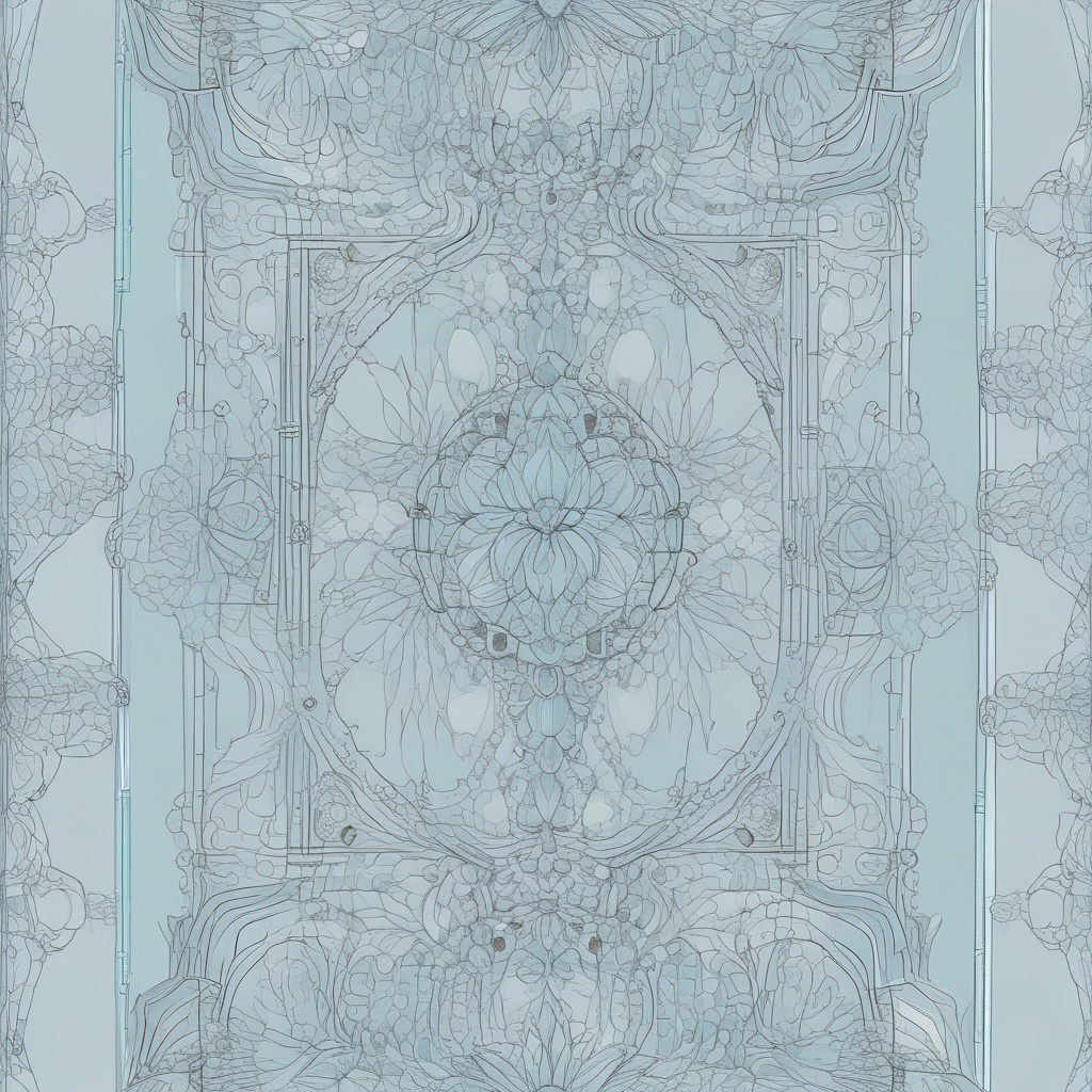 ethereal light blue design